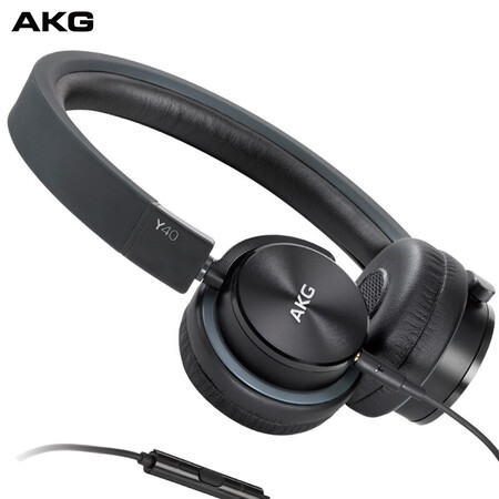 
                                        爱科技（AKG）Y40 头戴式耳机 折叠便携式耳机 立体声手机通话耳机 HiFi音乐耳机 重低音 黑色                