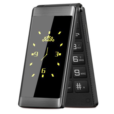 纽曼(newman) f6 移动/联通 2g 翻盖老人机 老年手机 儒雅黑_ 9折现价