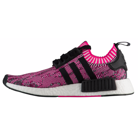 阿迪达斯(adidas)三叶草nmd r1 pk女士 爆米花 编织鞋面 休闲运动跑步