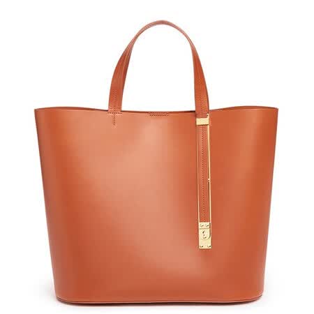 索菲·休姆/女包 exchange east west 皮革手提包 90349 tan brown