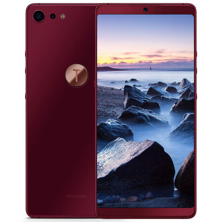 锤子(smartisan) 坚果pro2全面屏手机 全网通 双卡双待 酒红色 6 128