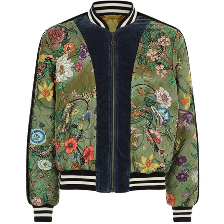 古驰(gucci)奢侈品男装 蛇纹短夹克 1850533883 green 加小(xs)