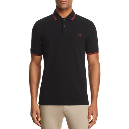 fred perry/弗萊德·派瑞 男裝 男式短袖polo衫 q00922257 black