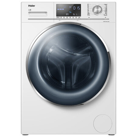 海尔(haier)水晶系列 8公斤斐雪派克直驱变频滚筒洗衣机 46cm静音纤薄