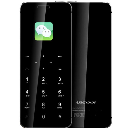 老人机学生男女迷你超小巧直板金属ulcool优乐酷 v36 卡片手机 黑色