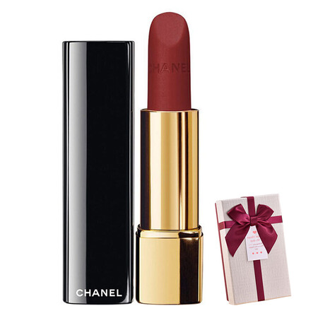 chanel香奈儿口红/唇炫亮魅力哑光丝绒持久保 58#豆沙色rouge vie