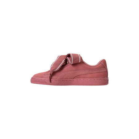 全球购彪马(puma) suede heart satin 女款休闲跑步鞋 cameo brown
