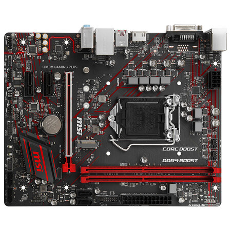 微星(msi)h310m gaming plus电竞板主板(intel h310/lga 1151)