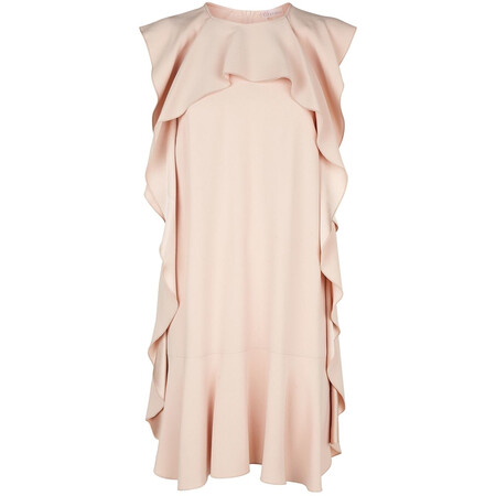 红·华伦天奴(red valentino)奢侈品女装 皱褶边连衣裙 1266040182