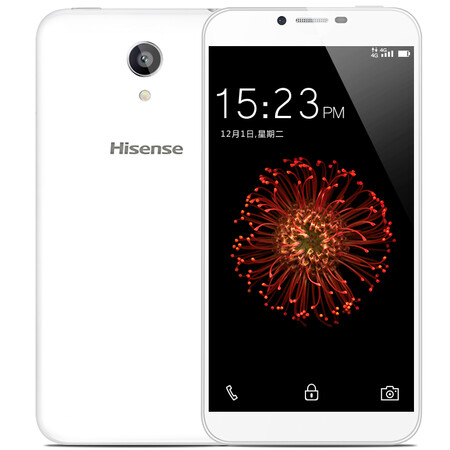 海信Hisense (D2-M) metal 双卡双待 移动4g手机 白色