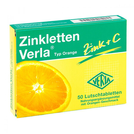 德国进口Zinkletten Verla补锌+ 维生素C 孕...