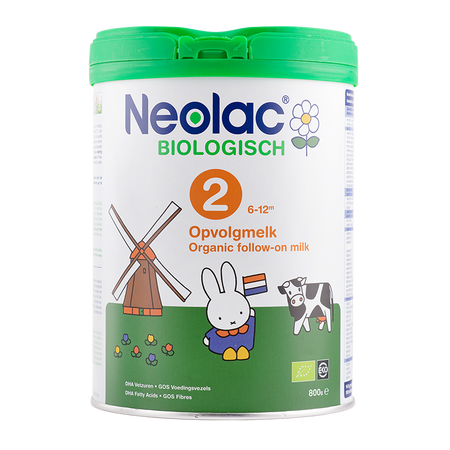 neolac 荷兰本土悠蓝有机婴幼儿奶粉2段 6-12个月 800g 包税