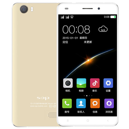 
                                        赛博宇华(SOP)M9 移动4G手机 双卡双待 土豪金                