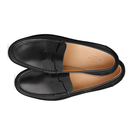 爱马仕(hermes)女士平底鞋 牛皮 圆头 黑色 h151257z 02370 6