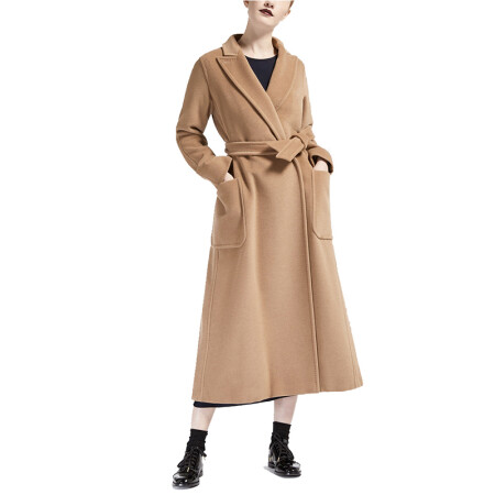 maxmara/麥絲瑪拉女裝 大衣女中長款 奢侈品 女裝 駝色10160289600001