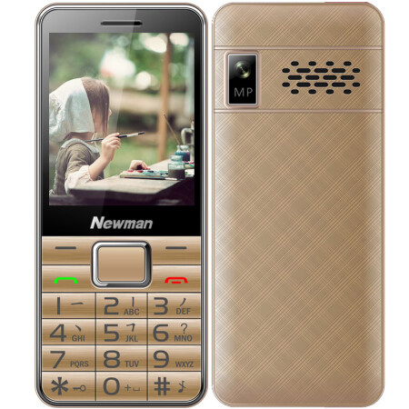 
                                        纽曼（Newman） C360 天翼CDMA 电信2G老人手机 单卡 金色电信版                