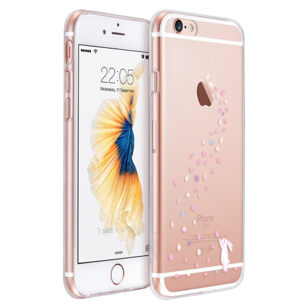 亿色苹果iphone 6 Plus 6s Plus手机壳 保护套 亿色 Esr Iphone6 Plus 6s Plus手机壳 保护套硅胶透明防摔软壳苹什么系列花雨小兔 行情报价价格评测 京东