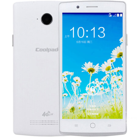 酷派 8712  双卡双待手机 白色 移动4G(512MB RAM+4G ROM)标配版