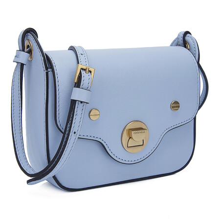 【备件库9成新】coccinelle 可奇奈儿 coccinella女包 淡蓝色牛皮女士