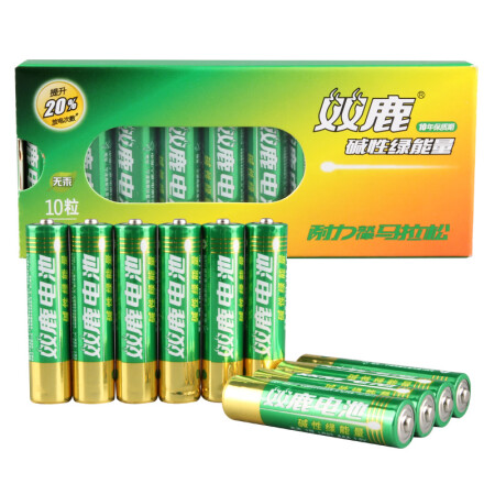 
                                        
                                        双鹿 7号电池七号碱性电池7号AAA电池10粒盒装 儿童玩具专用无线键盘鼠标电池                
