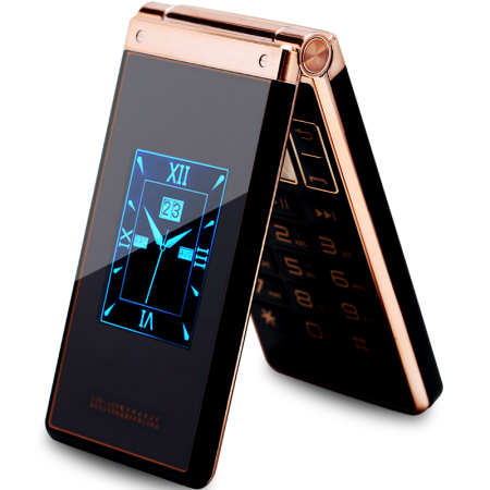 贝尔丰(BIFER)619 移动联通2G翻盖老人手机 金色 老年版