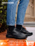 
斯凯奇Skechers皮鞋男百搭时尚缓震健步鞋男士时尚商务休闲鞋216000 全黑色 BBK 41.0