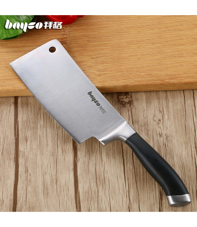 拜格bayco 厨房菜刀abs钢头柄斩骨刀bd2106