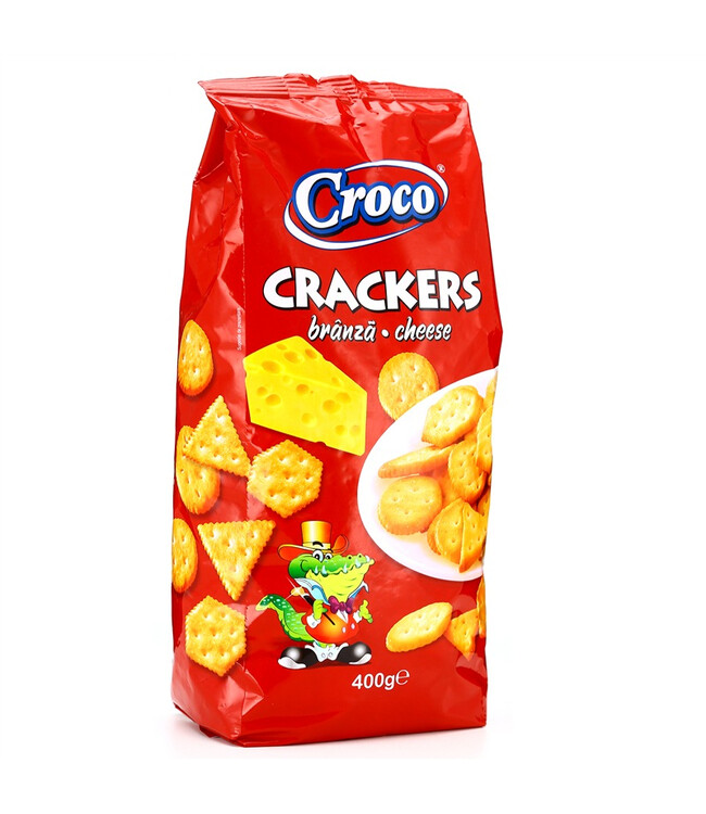 罗马尼亚进口 小鳄鱼香酥芝士味饼干400g