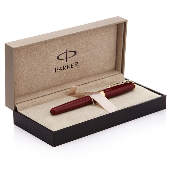 派克parker 08卓尔系列宝石红金夹墨水笔