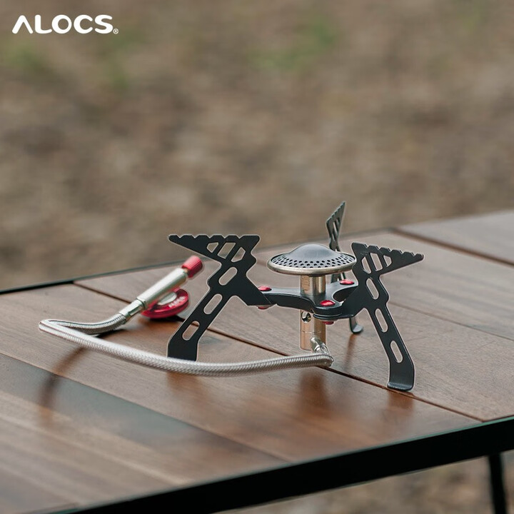 爱路客（ALOCS）蓝翼气炉 户外露营野餐炉具防风便携式气炉折叠燃气炉头猛火灶 蓝翼折叠气炉（2800W）