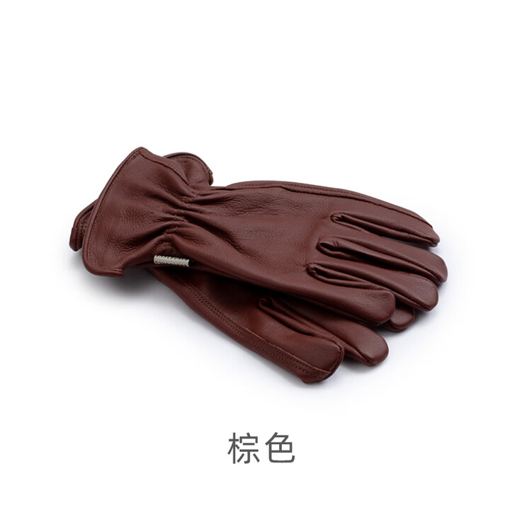 BAREBONES美国北邦户外露营牛皮透气耐磨护手加厚防刺扎灌木修剪园艺手套 棕色SM/MD