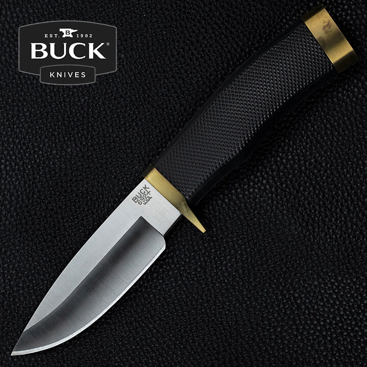 BUCK美国进口巴克BUCK 黄铜护手不锈钢锋利户外装备高硬度随身小直刀 0692BKS-B