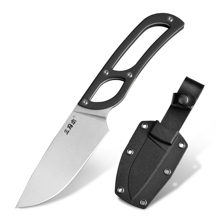 三刃木S628户外小直刀随身高硬度野外荒野求生刀锋利户外居家8CR14MOV钢 S628黑色