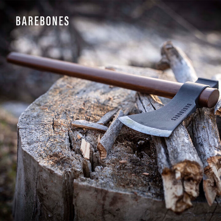 BAREBONES北邦户外多功能工兵斧野营斧头小号砍柴板斧营地劈柴伐木碳钢斧 农场小斧