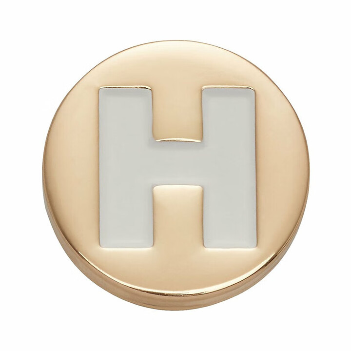 卡骆驰crocs智必星配件洞洞鞋花英文字母fk金属字母h