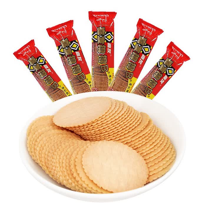 嘉友 得得b 酥脆薄饼薄脆土豆味咸饼干120g*5包