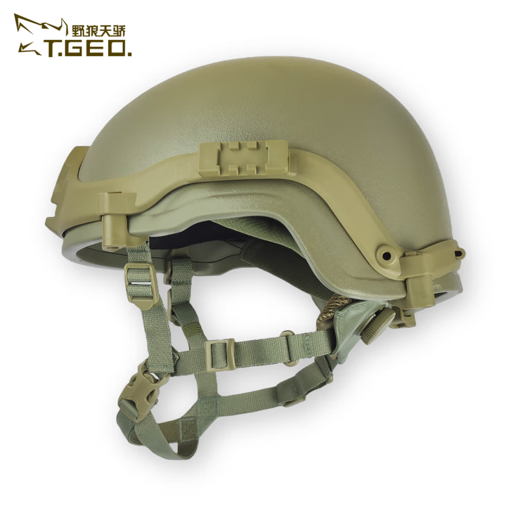 野狼天骄（T.GEO）新型M19头盔凯夫拉导轨新式头盔战术头盔悬挂海绵内衬全套战术改 高切款布套小号（备注颜色）