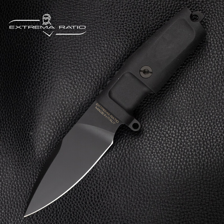 EXTREMA RATIO意大利原装进口极端武力0160枪榴弹N690钢野营战术装备户外小直刀 0160BLK 全黑涂层