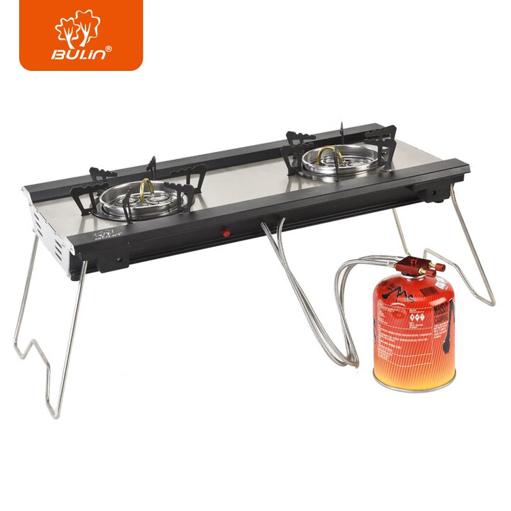 步林（BULin）户外便携式双头炉大功率猛火车载便携煤气灶露营野餐炉具 B22双头炉（不含高山罐）