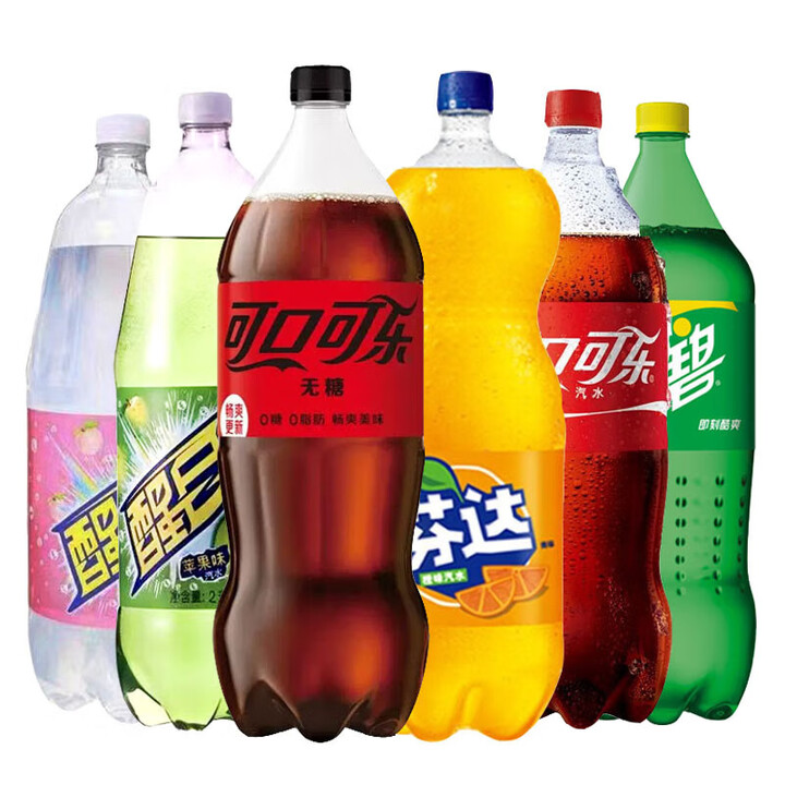 可口可乐多种口味混合汽水2L*6瓶/2瓶装碳酸饮料大瓶家庭分享装 2L*2瓶【原味可乐+无糖可乐】【图片 价格 品牌 报价】-京东