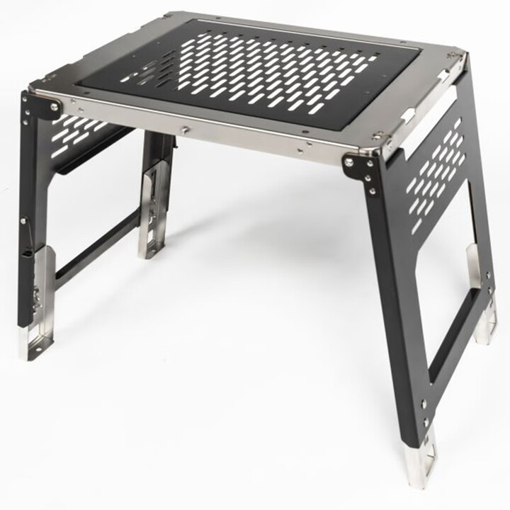 黑固 BLACK SOLID多功能不锈钢桌柴火炉用承重好可拓展IGT玩法支撑桌 黑金 多功能柴火炉支撑桌