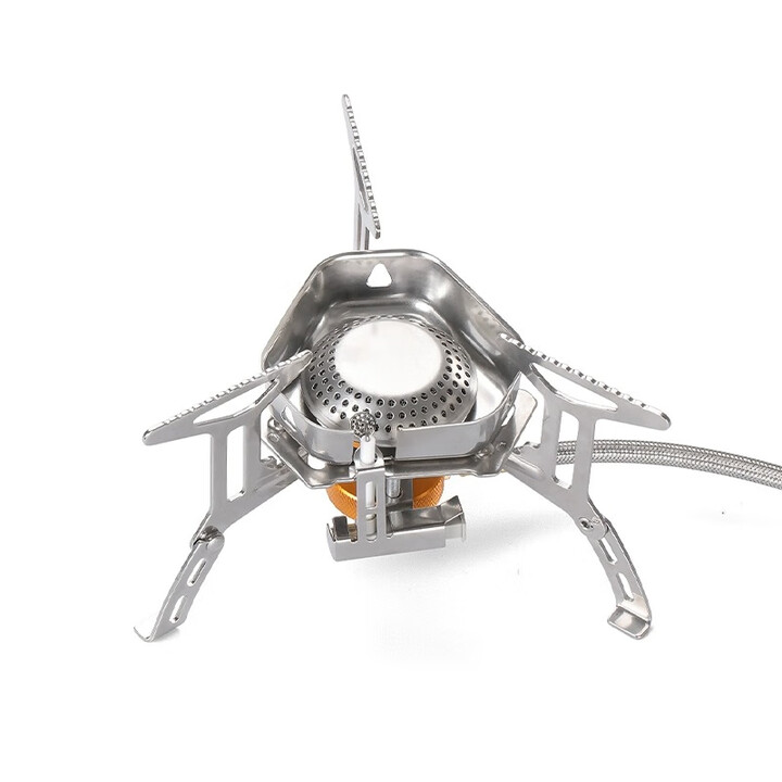 德斯汉菲卡式炉便携式户外防风炉具露营野餐可折叠燃气炉子烧水炊具分体式 便携卡式炉头-带防风圈