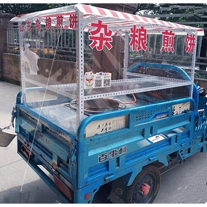 创京懿选【高品质】三轮车摆摊架子炸串架 组装定做油炸串户外小吃商用 长90宽65高1.2米架子+全套 (铁皮台面)