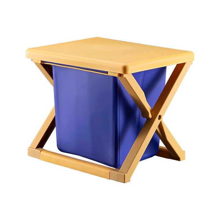 户外移动厕所车载折叠马桶便携式应急厕所自驾游旅行移动坐便器 黄色