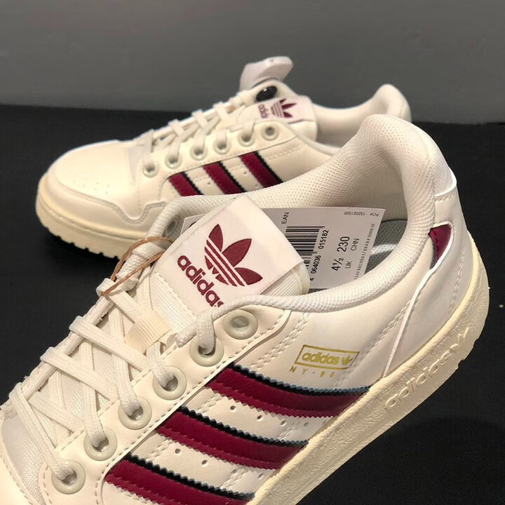 阿迪达斯（adidas）三叶草男鞋女鞋2026春季新款Forum Low休闲鞋舒适板鞋轻便运动鞋 JP6323 米白红 42 (260mm ...