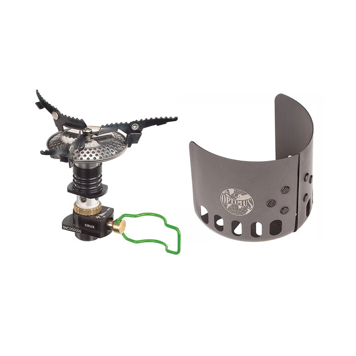 Optimus瑞典CRUX-LitePIEZO十字星燃气炉户外徒步登山露营小炉头 Crux折叠燃气炉头+挡风板