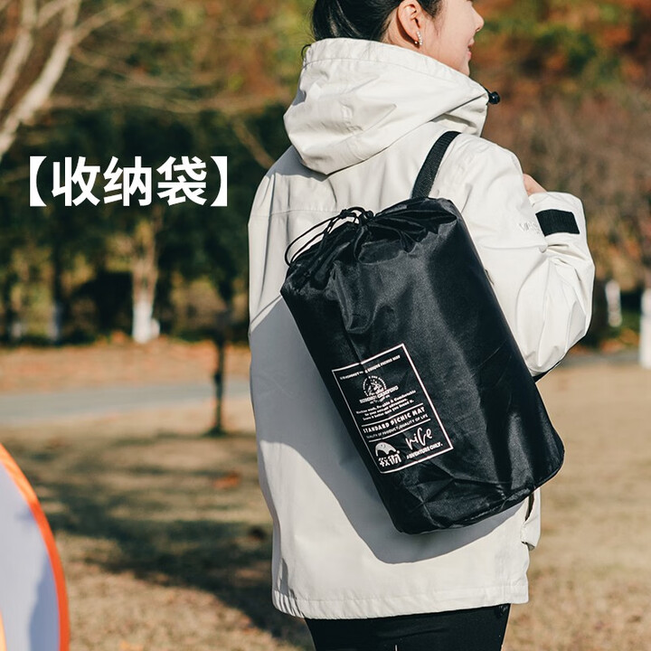 kommot牧彻超声波加厚野餐垫防潮垫户外餐垫露营地垫春游防水便携野餐布 收纳袋