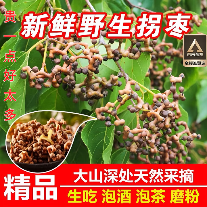 鲜级佳陕西拐枣新鲜生吃拐枣新鲜野生万寿果拐枣拐角可泡酒泡茶养生鸡爪 风干去枝 3斤净重 普通快递【图片 价格 品牌 报价】-京东