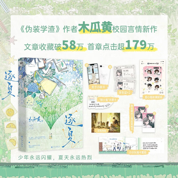 《逐夏小说1+2完结篇 木瓜黄清新青春校园代表作 林折夏×迟曜 这题超纲了作者新书 逐夏.上册》【摘要 书评 试读】- 京东图书