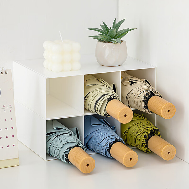 置伞架壁挂折叠伞收纳柜免打孔放伞分格收纳盒雨伞收纳盒1个送贴膜